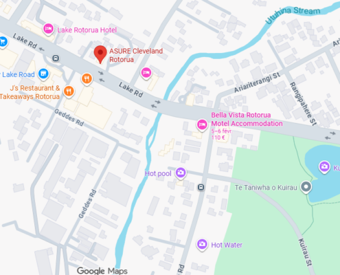 ASURE Cleveland Rotorua-map